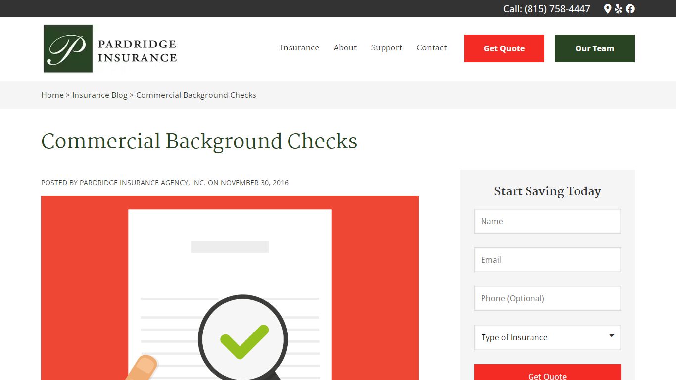 Commercial Background Checks | Pardridge Insurance Agency, Inc.